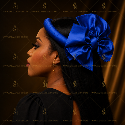 Queen Solape Headpiece Royal Blue
