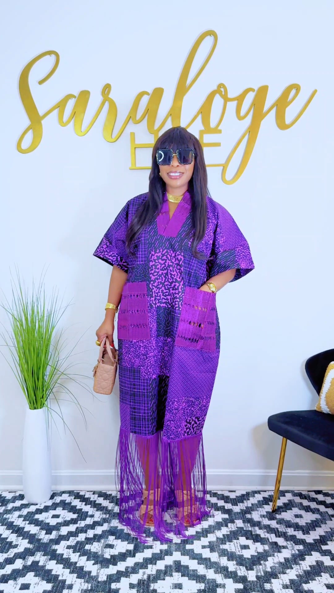 AUNTIE FREDA FRINGE KAFTAN